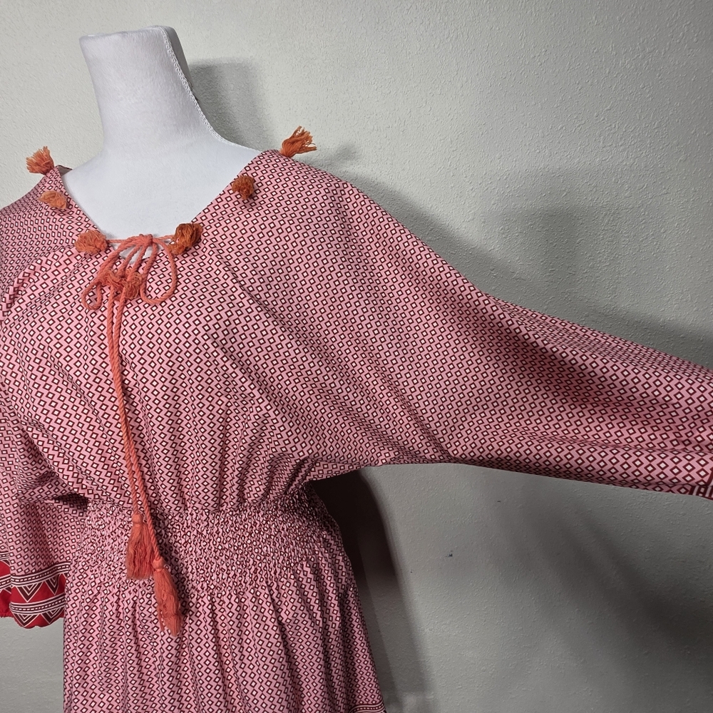 Boho Dress Multicolor Tassel Details Size see measurents - Picture 6 of 6